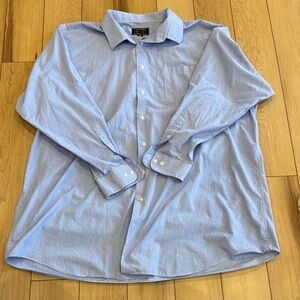 Alexander Julian Light Blue Checkered Button-Down Shirt